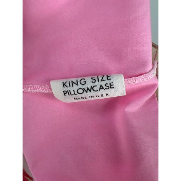 Springmaid Wondercale PINK DAISY Floral KING SIZE Pillowcase Lot of 2 - Picture 6 of 8